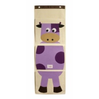 3 Sprouts Organic Hanging Wall Organizer, Cow 3 Sprouts Organic Hanging Wall Organizer, Cow