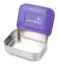 LunchBots Uno Stainless Steel Food Container, Purple LunchBots Uno Stainless Steel Food Container, Purple