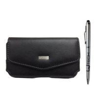 Black Leather Belt Clip Holster Pouch Case Fits Samsung Galaxy S3 with OtterBox Defender & Commuter cases (Includes Qtech Stylus Pen) Black Leather Belt Clip Holster Pouch Case Fits Samsung Galaxy S3 with OtterBox Defender & Commuter cases (Includes Qtech Stylus Pen)
