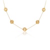 CleverEve Designer Series CZ Ball Diamond by The Yard Necklace