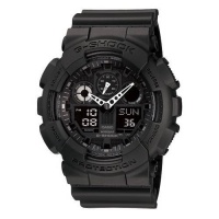 G Shock Combination Miltary Watch-Matte Black model number is GA-100-1A1 G Shock Combination Miltary Watch-Matte Black model number is GA-100-1A1