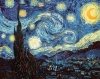 Vincent Van Gogh (The Starry Night) Art Print Poster - 36x24