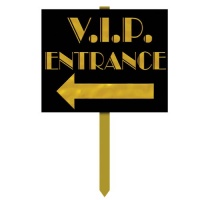 VIP Entrance Yard Sign Party Accessory (1 count) VIP Entrance Yard Sign Party Accessory (1 count)