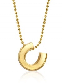 Alex Woo Little Luck Yellow Gold Horseshoe Pendant Necklace Alex Woo Little Luck Yellow Gold Horseshoe Pendant Necklace