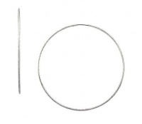 Jessica Simpson Earrings, Silver-Tone Thin Oversized Hoop Earrings Jessica Simpson Earrings, Silver-Tone Thin Oversized Hoop Earrings