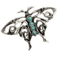 Lucky Brand Ring, Silver-Tone Turquoise Butterfly Ring Size 7 Lucky Brand Ring, Silver-Tone Turquoise Butterfly Ring Size 7