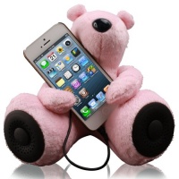 Jarv DJ- Bears Huggy Speakers with Stereo Amplifier for iPhone,iPad, iPod, MP3 players and other devices with Standard 3.5mm Jack, Light Pink Jarv DJ- Bears Huggy Speakers with Stereo Amplifier for iPhone,iPad, iPod, MP3 players and other devices with Standard 3.5mm Jack, Light Pink
