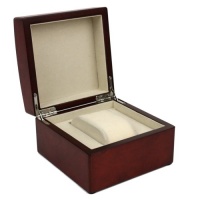 Single Watch Box 1 Extra Large Watch Wood Burlwood Finish Removable Cushion Single Watch Box 1 Extra Large Watch Wood Burlwood Finish Removable Cushion
