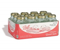 Ball Mason 32-Ounce Canning Jars, Quart, 12 Count Ball Mason 32-Ounce Canning Jars, Quart, 12 Count