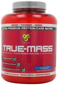 BSN True-Mass, Vanilla Ice Cream, 5.82 Pound