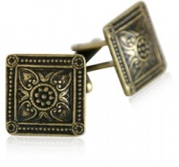 Bronze Victorian Square Cufflinks With Gift Box Bronze Victorian Square Cufflinks With Gift Box
