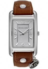 Michael Kors Women's MK2165 Leather Rectangle Charm Watch Michael Kors Women's MK2165 Leather Rectangle Charm Watch