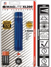 Maglite XL200 LED Flashlight, Blue