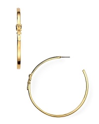 Simply designed and plated in high-shine metal, these MICHAEL Michael Kors earrings style every look with effortless luxury. Simply designed and plated in high-shine metal, these MICHAEL Michael Kors earrings style every look with effortless luxury.