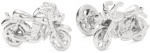 ROTENIER Novelty Sterling Silver Motorcycle and Wheel Cufflinks