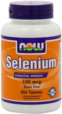 Now Foods Selenium 100mcg, Yeast Free, 250 Tablets Now Foods Selenium 100mcg, Yeast Free, 250 Tablets