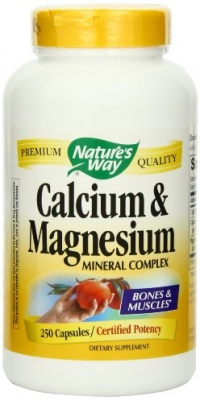 Nature's Way Calcium and Magnesium, 250 Capsules Nature's Way Calcium and Magnesium, 250 Capsules