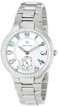 Philip Stein Women's 41D-FMOP-SSD Round Diamond Mother-Of-Pearl Diamond Stainless Steel Bracelet Watch Philip Stein Women's 41D-FMOP-SSD Round Diamond Mother-Of-Pearl Diamond Stainless Steel Bracelet Watch