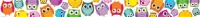 Colorful Owls Borders Colorful Owls Borders