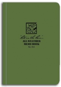 Rite In The Rain Memo Book - Green - 5 X 3.5 #954 Rite In The Rain Memo Book - Green - 5 X 3.5 #954