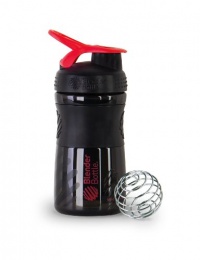BlenderBottle SportMixer, Black and Red, 0.35 Pound BlenderBottle SportMixer, Black and Red, 0.35 Pound