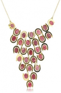 KARA by Kara Ross Drusy 14k Gold-Plated Horseshoe Bib Necklace, 16 KARA by Kara Ross Drusy 14k Gold-Plated Horseshoe Bib Necklace, 16