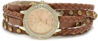 XOXO Women's XO5602 Brown Braided Wrap Watch XOXO Women's XO5602 Brown Braided Wrap Watch