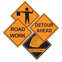 Construction Sign Cutouts 16 (4 count) Construction Sign Cutouts 16 (4 count)