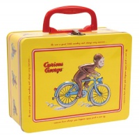 Curious George Tin Keepsake Box with Latch by Schylling Curious George Tin Keepsake Box with Latch by Schylling