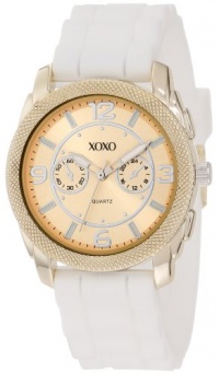XOXO Women's XO8074 White Silicone Strap Watch XOXO Women's XO8074 White Silicone Strap Watch