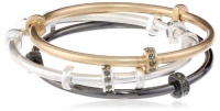 Kenneth Cole New York Urban Rings Tri-Tone Bangle Bracelet Set, 8 Kenneth Cole New York Urban Rings Tri-Tone Bangle Bracelet Set, 8