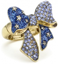 Betsey Johnson Crystal Bow Stretch Ring, Size 7.5 Betsey Johnson Crystal Bow Stretch Ring, Size 7.5