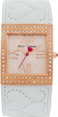 Betsey Johnson Women's BJ00079-03 White Bangle Bracelet Watch Betsey Johnson Women's BJ00079-03 White Bangle Bracelet Watch