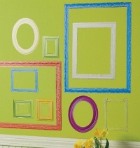 Wallies Peel and Stick Wall Art Colorful Frames Wallies Peel and Stick Wall Art Colorful Frames