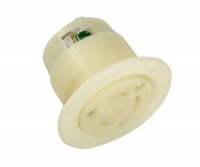 Leviton 2626F 30 Amp, 250 Volt, Flanged Outlet Locking Receptacle, Industrial Grade, Grounding, White Leviton 2626F 30 Amp, 250 Volt, Flanged Outlet Locking Receptacle, Industrial Grade, Grounding, White