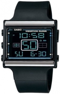 Casio Women's Vibration Alar LDF10-1A Black Resin Quartz Watch with Digital Dial Casio Women's Vibration Alar LDF10-1A Black Resin Quartz Watch with Digital Dial