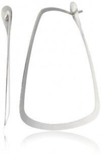 Melissa Joy Manning MJM Classic Sterling Silver Trapezoid Hoop Earrings Melissa Joy Manning MJM Classic Sterling Silver Trapezoid Hoop Earrings