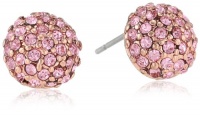 Betsey Johnson Iconic Vintage Rose Round Crystal Stud Earrings Betsey Johnson Iconic Vintage Rose Round Crystal Stud Earrings