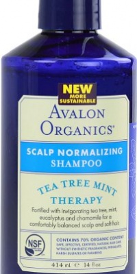 Avalon Organics Conditioner, Tea Tree Mint Treatment, 14-Ounces (Pack of 3)