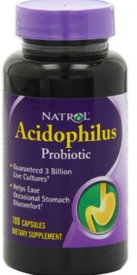 Natrol Acidophilus 100mg Capsules, 100-Count Natrol Acidophilus 100mg Capsules, 100-Count