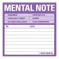 Knock Knock 12435 Sticky Mental Notes Knock Knock 12435 Sticky Mental Notes