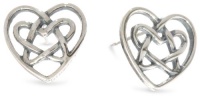 Sterling Silver Celtic Heart Earrings