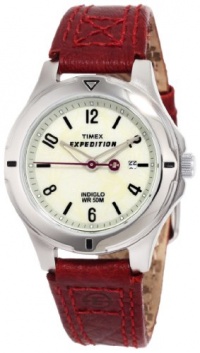 Timex Women's T49855 Expedition Field Burgundy Leather Strap Watch Timex Women's T49855 Expedition Field Burgundy Leather Strap Watch