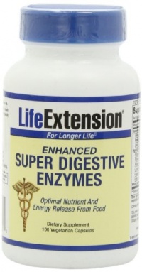 Life Extension Enhanced Super Digestive Enzyme, 100 Vegetarian Capsules Life Extension Enhanced Super Digestive Enzyme, 100 Vegetarian Capsules