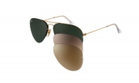 Ray Ban Aviator/Flip Out/Tech RB3460 001/71 Arista/Greygreen/Brown Gradient Pink/Polarized Brown 59mm Ray Ban Aviator/Flip Out/Tech RB3460 001/71 Arista/Greygreen/Brown Gradient Pink/Polarized Brown 59mm