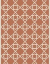 Safavieh CY6032-241 Courtyard Collection Indoor/Outdoor Area Rug, 2-Feet by 3-Feet 7-Inch, Terracotta and Beige