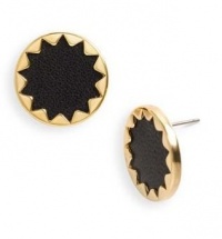 House of Harlow 1960 Black Sunburst Button Earrings House of Harlow 1960 Black Sunburst Button Earrings