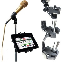 ChargerCity Custom Music/ Microphone Tablet Stand Mount with Multi Swivel Adjustment Holder for New Apple IPAD MINI Google Nexus 7 KINLE Fire BN Nook HD Color Samsung Galaxy Tab 7 7.7 & other 7 to 8 Tablets ChargerCity Custom Music/ Microphone Tablet Stand Mount with Multi Swivel Adjustment Holder for New Apple IPAD MINI Google Nexus 7 KINLE Fire BN Nook HD Color Samsung Galaxy Tab 7 7.7 & other 7 to 8 Tablets
