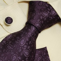 Purple Pattern Ties for Men Paisleys Gift for Best Man Formalwear Neckties Handkerchiefs Set H5100 Purple Pattern Ties for Men Paisleys Gift for Best Man Formalwear Neckties Handkerchiefs Set H5100