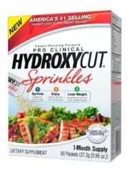Hydroxycut Sprinkles- #1 Pro-Clinical Weightloss and Appetite Suppressant Formula, 90 Packets, 1 Month Supply, Weightloss On The Go! Hydroxycut Sprinkles- #1 Pro-Clinical Weightloss and Appetite Suppressant Formula, 90 Packets, 1 Month Supply, Weightloss On The Go!